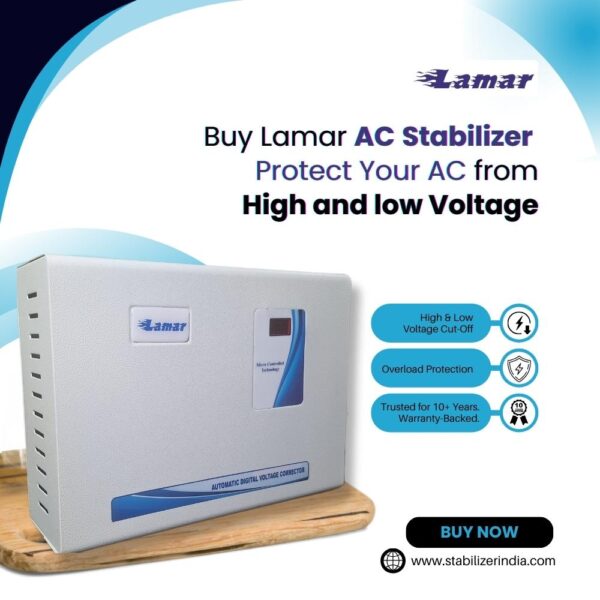 Lamar AC Stabilizer 90V To 280V for upto 2 Ton AC
