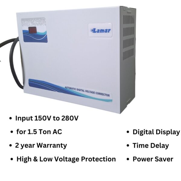 Lamar AC stabilizer 150V to 280V for upto 2 Ton AC - Image 6